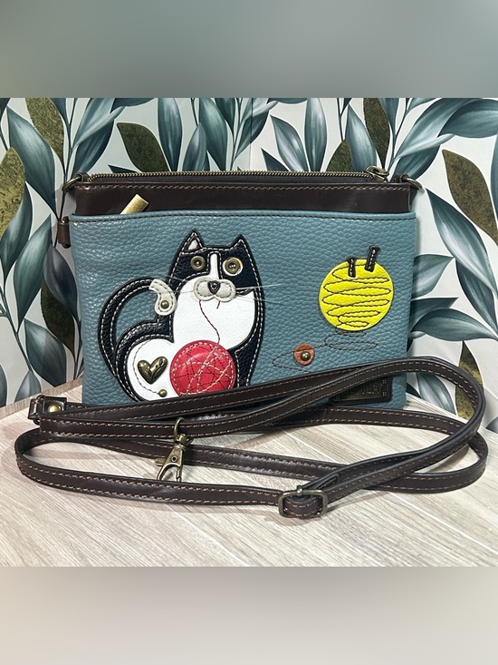 Chala Handbags - CHALA Fat Cat/Tuxedo Cat Mini Crossbody Bag